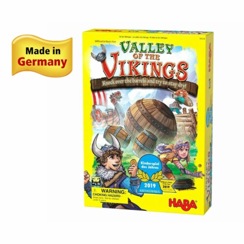 HABA Valley of The Vikings - Knock Down Barrels & Steal the Most Coins Perspective: right