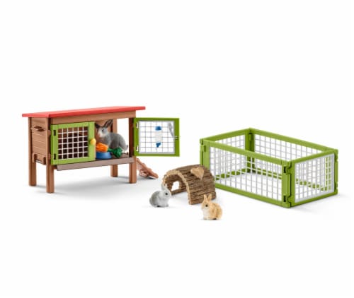 Schleich Rabbit Hutch Action Figures Perspective: right