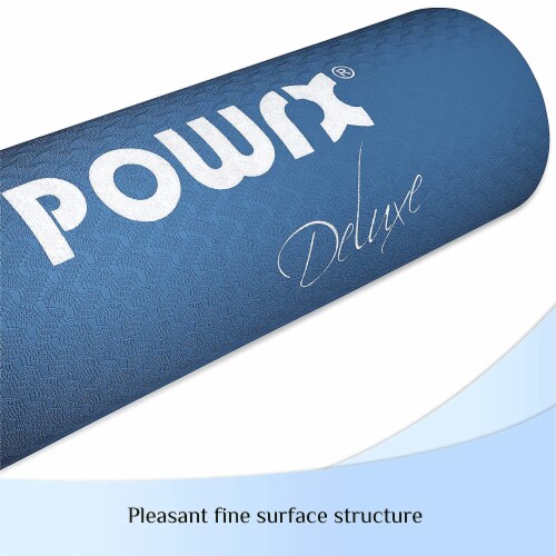 POWRX Yoga Mat TPE Bag 68 x24 Blue Non slip Exercise Mat for Workout 15.75 H 12.48 L 4.06 W Fred Meyer