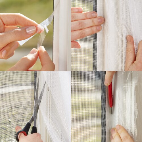 LIVAIA 4ftx3.6ft White Mosquito Netting for Windows, 4ft x 3.6ft Kroger