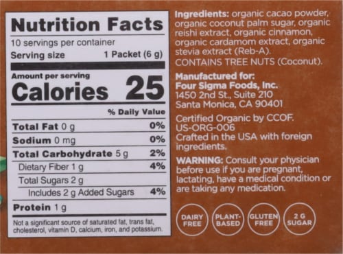 Four Sigmatic Mushroom with Reishi Cacao Mix Perspective: right