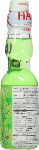 Hata Ramune Honeydew Carbonated Drink Bottle Perspective: right