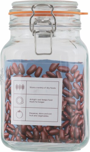 KILNER® Square Clip Top Storage Jar Perspective: right