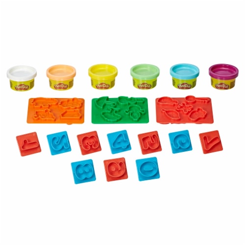 Play-doh Numbers, Letters 'n Fun + Shape and learn colors and shapes