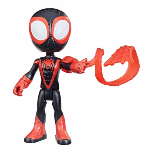 Hasbro Disney Junior Marvel Spidey and His Amazing Friends Miles Morales Hero Figure Perspective: right