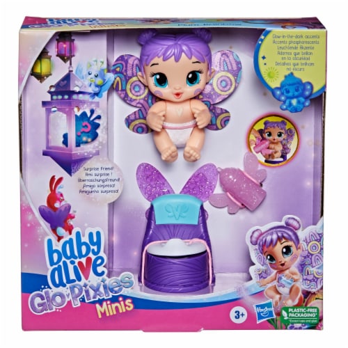 Hasbro Baby Alive Plum Rainbow GloPixies Doll Perspective: right