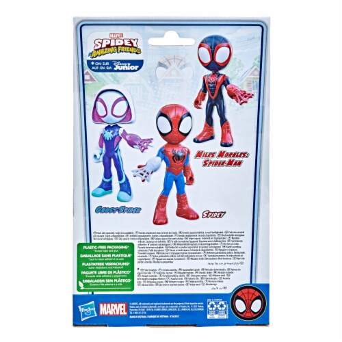Hasbro Marvel Spidey and His Amazing Friends Supersized Miles Morales: Spider-Man Action Figure Perspective: right