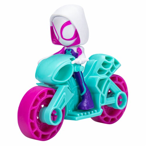 Hasbro Spidey and His Amazing Friends Ghost-Spider Figure and Vehicle Perspective: right