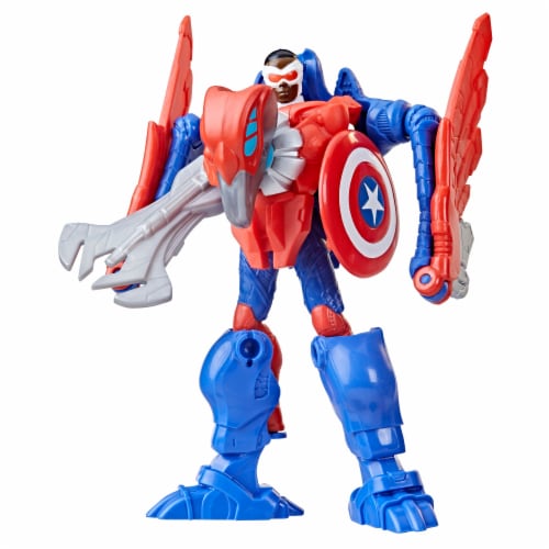 Marvel Mech Strike Mechasaurs Captain America Perspective: right