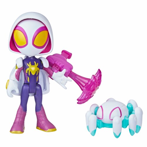 Hasbro Marvel Spidey and His Amazing Friends Web-Spinners Ghost-Spider Toy Perspective: right