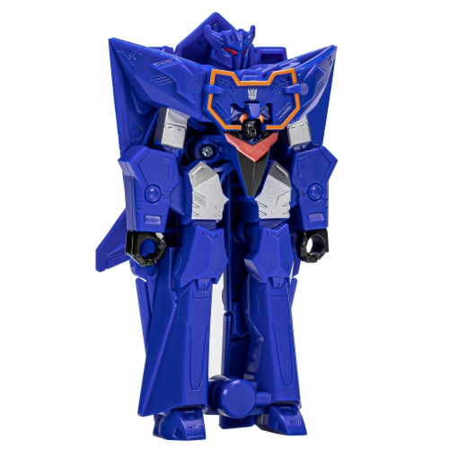 Transformers EarthSpark 1-Step Flip Changer Soundwave Action Figure Perspective: right