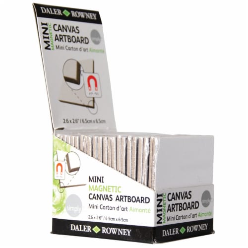 Daler-Rowney Simply Mini Magnetic Canvas Art Board 2.6 in x 2.6 in Perspective: right