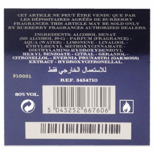 Burberry online weekend ingredients