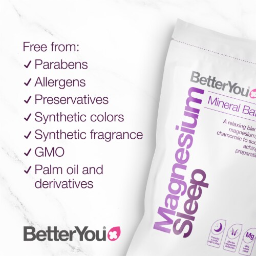 Magnesium Sleep by BetterYou for Unisex - 35.2 oz Bath Salt Perspective: right