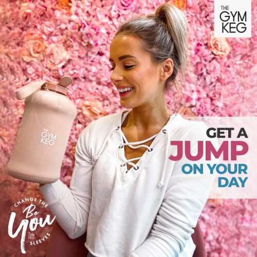 THE GYM KEG 2.2L Sports Water Bottle | Half Gallon | Bare Nude Perspective: right