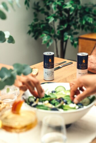 Savyll® Non-Alcoholic Moscow Mule Flavored Sparkling Cocktail Perspective: right
