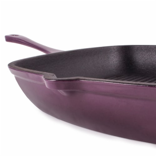 BergHOFF Neo 11" Cast Iron Square Grill Pan - Purple Perspective: right