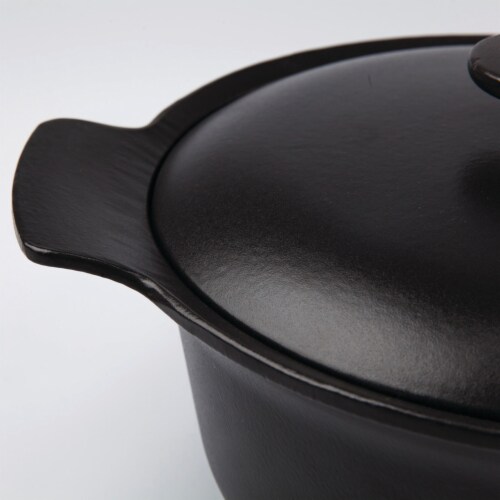BergHOFF Ron Cast Iron 11-Inch Dutch Oven 5.5qt. with Lid, Black Perspective: right