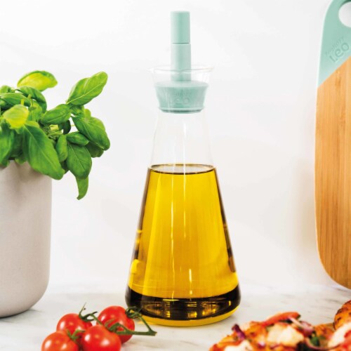 BergHOFF Leo Oil Dispenser - Glass and Mint Perspective: right