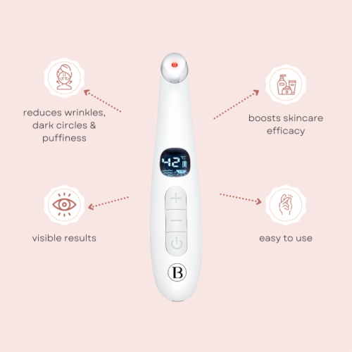 BEAUTICAL - Sonic Eye Care Booster - Eye Massager - Red Light Care - High Frequency Vibration Perspective: right