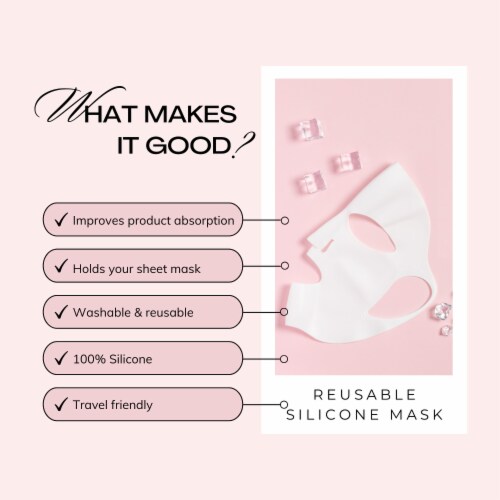 BEAUTICAL Reusable Silicone Mask - face mask, 100% silicone Perspective: right
