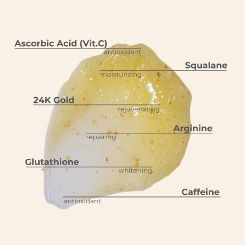 BEAUTICAL C-GOLD Brightening Cream - Anti-wrinkle, Anti Dark Spots, Moisturizing, Anti Aging Perspective: right