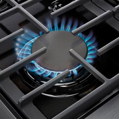 Thor Kitchen 48  Professional 6 Burner Gas Range Double Oven, Stainless Steel Perspective: right