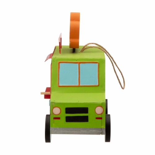 Glitzhome Wooden Mexico Taco Truck Decorative Birdhouse Perspective: right