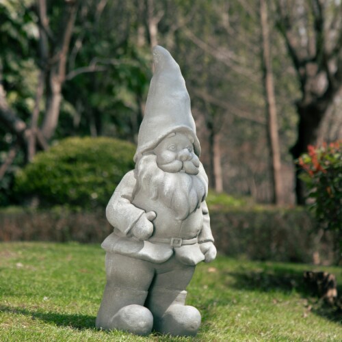 Glitzhome Standing Gnome Garden Statue Perspective: right