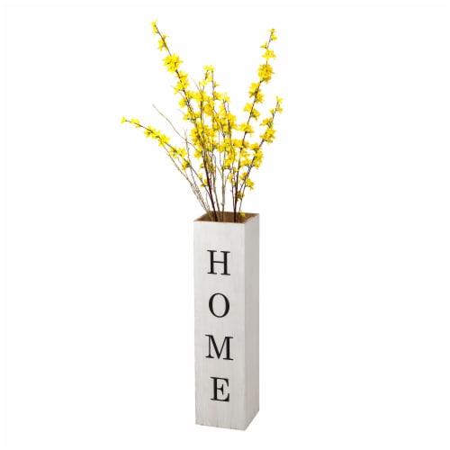 Glitzhome Double Sided Wooden Boxed "WELCOME HOME" Porch Sign Perspective: right