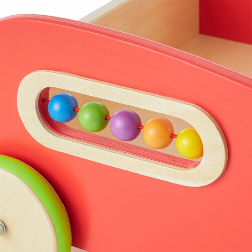 Hape Baby Push and Pull Wonder Balance Walker Wooden Cart Toy with Gears Knobs 1 Piece Food 4 Less