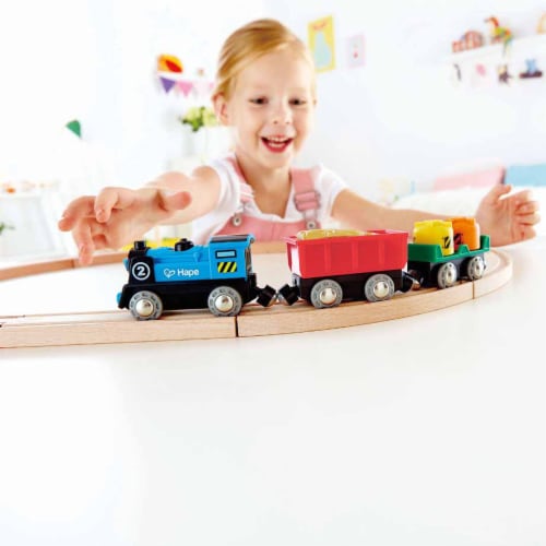 Wooden train set battery engine sale