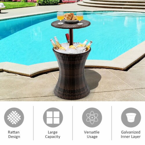 Pool cooler table discount