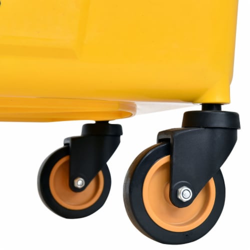 Costway 35 Quart Side Press Wringer Mop Bucket Mop Bucket Wringer Combo Perspective: right