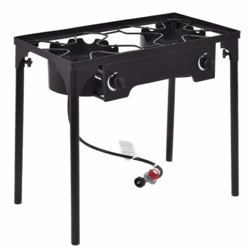 Costway Double Burner Gas Propane Cooker Outdoor Camping Picnic Stove