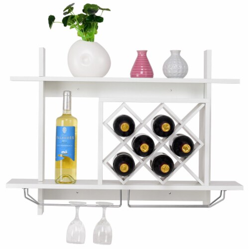 Kitcheniva Wall Mount Wine Rack Storage Glass Cup Holder Organizer, 3 Tier,  1 Holder - Kroger