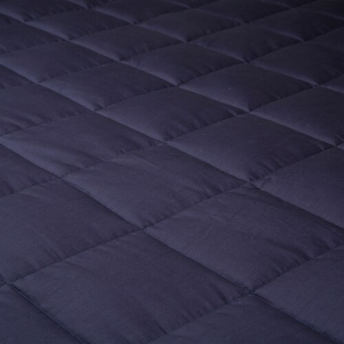 Glitzhome Cotton Quilted Polyester Filled Weighted Blanket Perspective: right