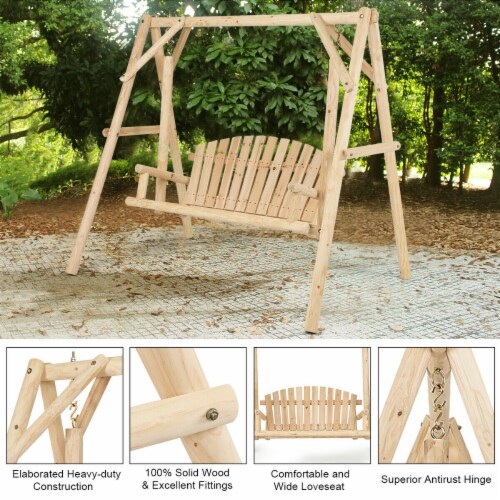 Curved on sale porch swing