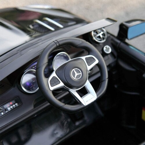 TOBBI Kids Rechargeable Battery Ride On Toy Mercedes Benz Car w/Remote, Black Perspective: right