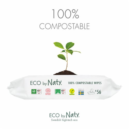 Eco by Naty Unscented Baby Wipes 672 Count Perspective: right