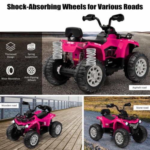 pink 12v four wheeler