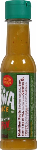 Perrona™ Green With Chiltepin Peppers Hot Sauce Perspective: right