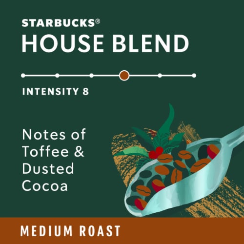 Starbucks House Blend Medium Roast Coffee Capsules for Nespresso Original Machines Perspective: right
