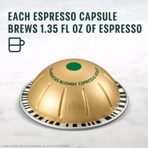 Starbucks Blonde Espresso Roast Nespresso Vertuo Coffee pods 10 ct Harris Teeter