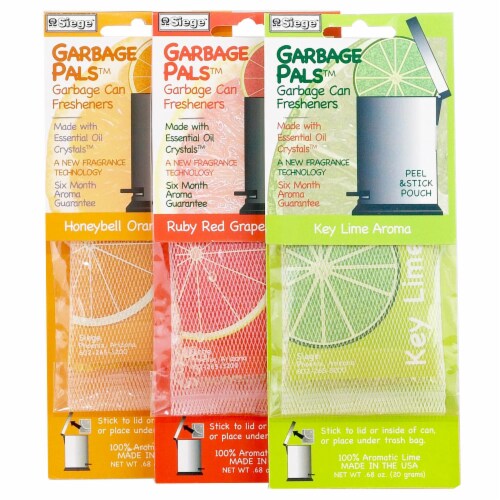 3 Trash Can Fresheners Siege Garbage Pals Long Lasting Home Fresh Scent Aroma Perspective: right