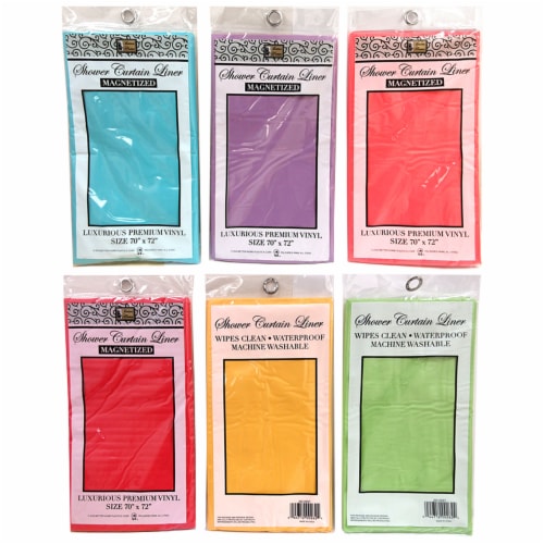 Magnetic Shower Curtain Waterproof Bathroom Liner 100% Vinyl Heavy Duty 70x72 Perspective: right