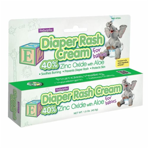 Baby Diaper Rash Cream 40% Zinc Oxide Soothes Diaper Rash Relief Chafing Aloe Perspective: right