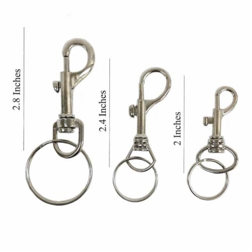 JY-Marine Stainless Steel Round Eye Trigger Snap Hook 3/4 Swivel Eye -  Great for Pet Leashes, Bag Straps