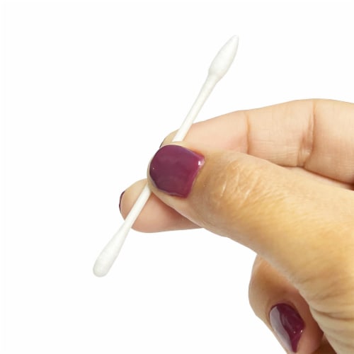 300 Ct Safety Cotton Swabs Double Tip Baby Ear Cleaning Pure Makeup Applicator Perspective: right