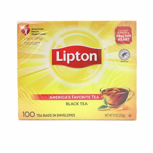 SALE 2x1 200 Tea Bags Lipton Yellow Label Tea International Blend Black EXP05/23 Perspective: right